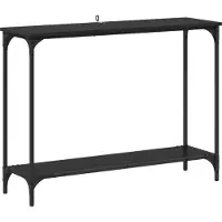 vidaXL Table console Chêne noir 101 x 30.5 x 75 cm Bois d'ingénierie