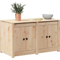 vidaXL Armoire de cuisine MEPPEL, aspect chêne brun, 106 x 55 x 64 cm