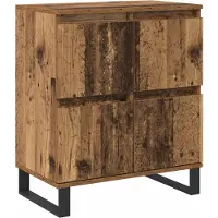 vidaXL Buffet , 3 pièces, bois recyclé, 60 x 35 x 70 cm