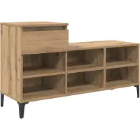 vidaXL Cabinet à chaussures chêne artisanal 102 x 36 x 60 cm