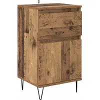 vidaXL Meuble de rangement latéral, Altholz, 35 x 40 x 70 cm, fabriqué en bois composite