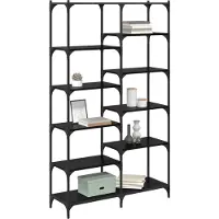 vidaXL Étagère Chêne noir 100 x 32 x 170 cm Bois d'ingénierie