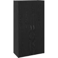 vidaXL Cabinet de Bureau Chêne noir 60 x 32 x 115 cm Bois d'ingénierie