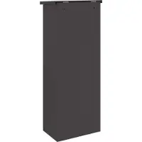 vidaXL Boîte de dépôt de colis Noir 44.5 x 29 x 110.5 cm Acier