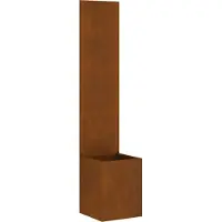vidaXL Écran de confidentialité de jardin Fretwork Rouillé 32 x 140 cm