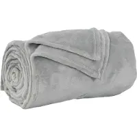 vidaXL Jeté Gris 220 x 240 cm Toison