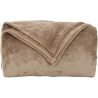 vidaXL Couvertures À Jeter 6 Pcs Camel 220 X 240 Cm Toison