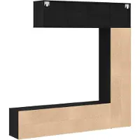 vidaXL Bibliothèque 3 pcs Chêne noir 36 x 30 x 143 cm