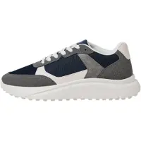 Jack & Jones Baskets basses 'JFWASPIRE' bleu marine / gris foncé / blanc