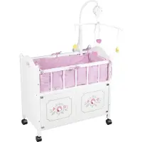 Braet Lit pour poupée avec commode mobile - T&G - blanc