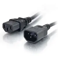 Cables To Go Extension du cordon d'alimentation de l'ordinateur (1 m, IEC 60906-1)