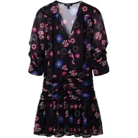 Desigual Robe 'MOONI-LACROIX' bleu / rose / rouge / noir