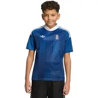 Adidas T-Shirt fonctionnel 'Greece 26 Away Kids' bleu foncé / blanc