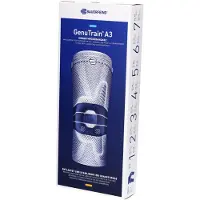 Bauerfeind GenuTrain A3 Genouillère taille 3 titane gauche 1 pc(s) Bandage(S)