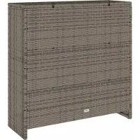vidaXL Armoire de rangement avec étagère Gris 100 x 36 x 102 cm Rotin