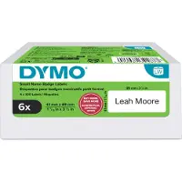 Dymo - Blanc - 41 x 89 mm 300 étiquette(s) (6 rouleau(x) x 300 étiquettes de badge