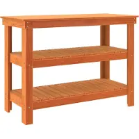 vidaXL Établi brun cireux 110,5 x 50 x 80 cm Pin massif