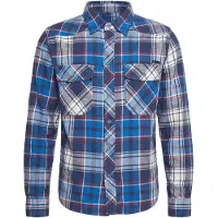 Brandit Chemise bleu / bleu marine / rouge feu / blanc