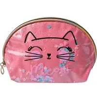 Juleeze Pochette de cosmétiques JZTB0065P, rose, avec un motif de chat
