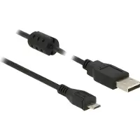 DeLOCK - Câble USB - USB (M) pour Micro-USB de type B (M) - USB 2.0 - 5 m - noir