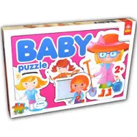 Trefl Puzzle 4 mini Puzzles forme : Les métiers - Moins de 10 pièces