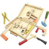 Playwood Werkzeugkasten aus Holz – 12-teilig