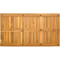 vidaXL Tapis de bain Uni Marron 100 x 55 cm bois