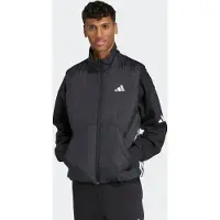 Adidas Gilet de sport 'City Tech' noir / blanc