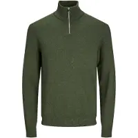 Jack & Jones Pull Col Haut Zippé Tissu Crocheté Souple Coton Homme Jack & Jones