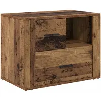 vidaXL Cabinet de chevet Bois ancien 60 x 36 x 45 cm Bois d'ingénierie