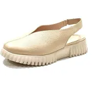 Wonders pour femme. A-4411_5078_1050 Sandales en Cuir Flexfly 11 Beige (38), Plat, Aucun, Casuel