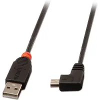Lindy USB 2.0 Kabel Typ A/Mini-B 90° gewinkelt M/M 1m