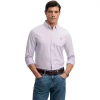 Superdry Homme Chemise Oxford Preppy à Manches Longues Purple Taille: Xxxl
