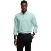 Superdry Homme Chemise Oxford Preppy à Manches Longues Green Taille: Xxxl