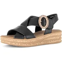 Gabor Sandalettes, noir, taille 5.5
