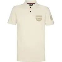 Petrol Industries T-Shirt kaki / blanc cassé