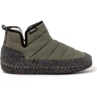 Nuvola Nuvola. Pantoufle 'Boot New Wool' vert foncé
