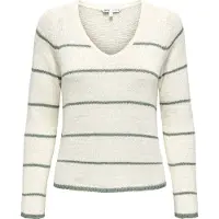 ONLY Pull-over 'ONLGeena' kiwi / blanc naturel