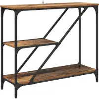 vidaXL Table console Bois Ancien 88,5 x 30 x 75 cm Bois d'ingénierie