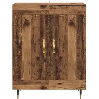 vidaXL Sideboard vieux bois 69,5 x 34 x 90 cm Matériau dérivé du bois