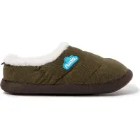 Nuvola Nuvola. Pantoufle 'Classic Cordy' vert foncé