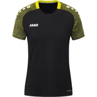 Jako T-Shirt Performance, Taille Femme:44, Coloris:noir/soft yellow