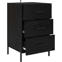 vidaXL Cabinet de chevet Chêne noir 40 x 40 x 66 cm Bois d'ingénierie