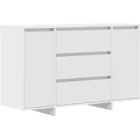 vidaXL Sideboard avec tiroirs blanc 120 x 41 x 75 cm Bois composite
