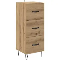 vidaXL Sideboard Chêne Artisan 34 x 34,5 x 90 cm Matériau dérivé du bois