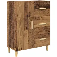 vidaXL Buffet vieux bois 34 x 69,5 x 90 cm Bois composite