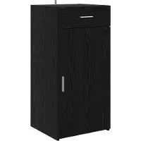 vidaXL Buffet noir aspect chêne 45 x 42,5 x 93 cm en aggloméré