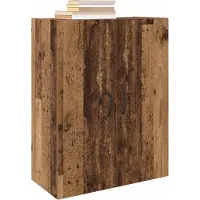 vidaXL Armoire murale, 2 pièces, bois de récupération, 69,5 x 34 x 90 cm, panneau de fibres de bois