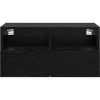 vidaXL Meubles TV muraux 2 pcs Chêne noir 60 x 30 x 30 cm