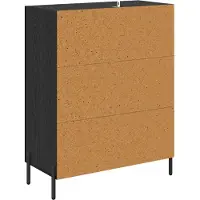 vidaXL Sideboard noir imitation chêne 69,5 x 34 x 90 cm Bois composite